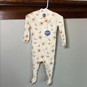 NWT Bird&Bean Sun & Moonrise Footie PJ 3-6m